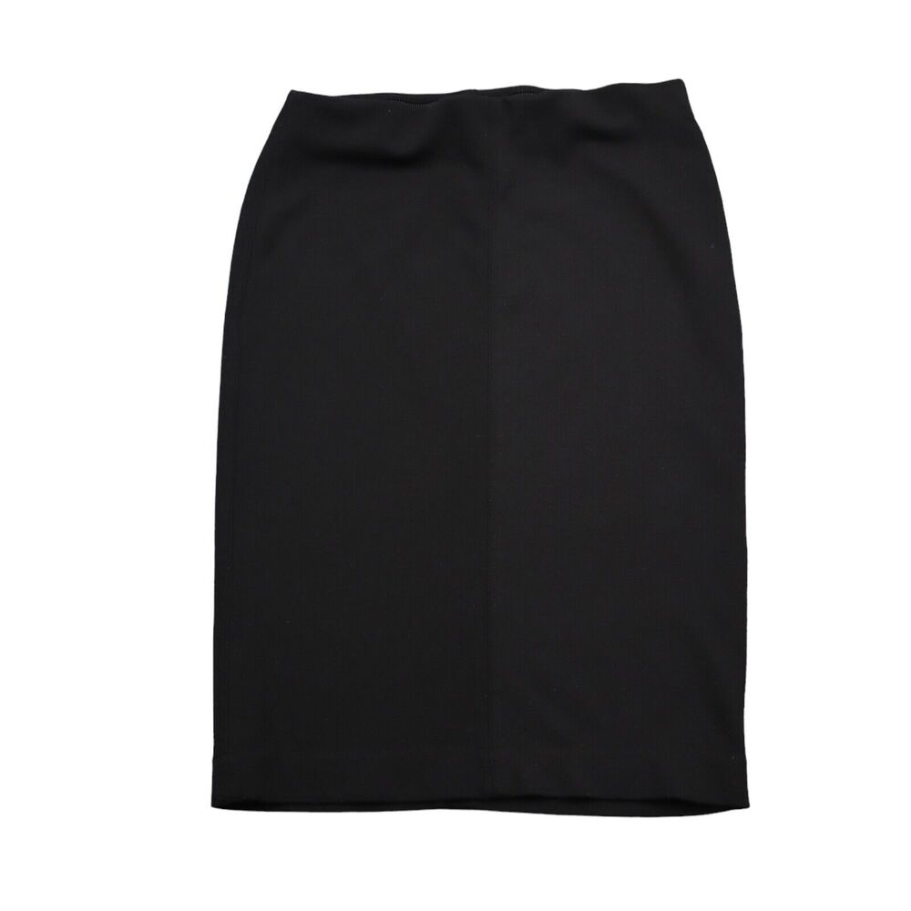 Catherine Malandrino Skirt Womens XS Black Straight Pencil Knee Length Stretch